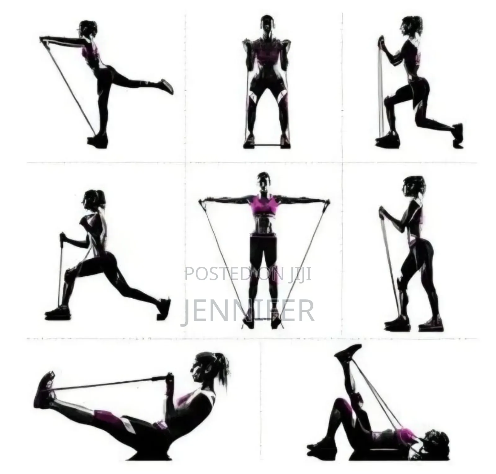 Resistance Bands Set - 11pc, Exercise Bands for Men/Women
