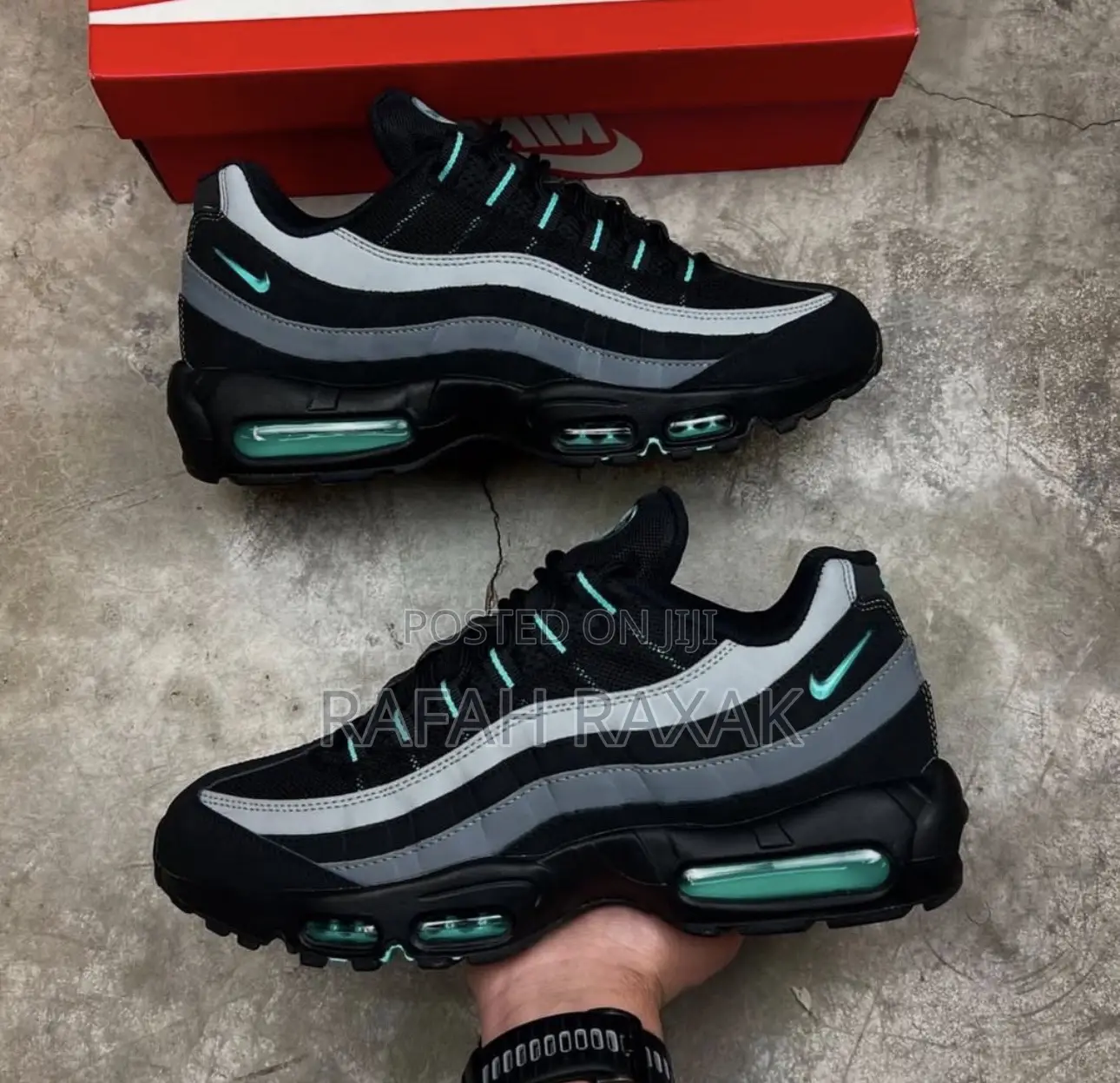 Original Nike Air Max95 “Black Aurora Green” Sneakers