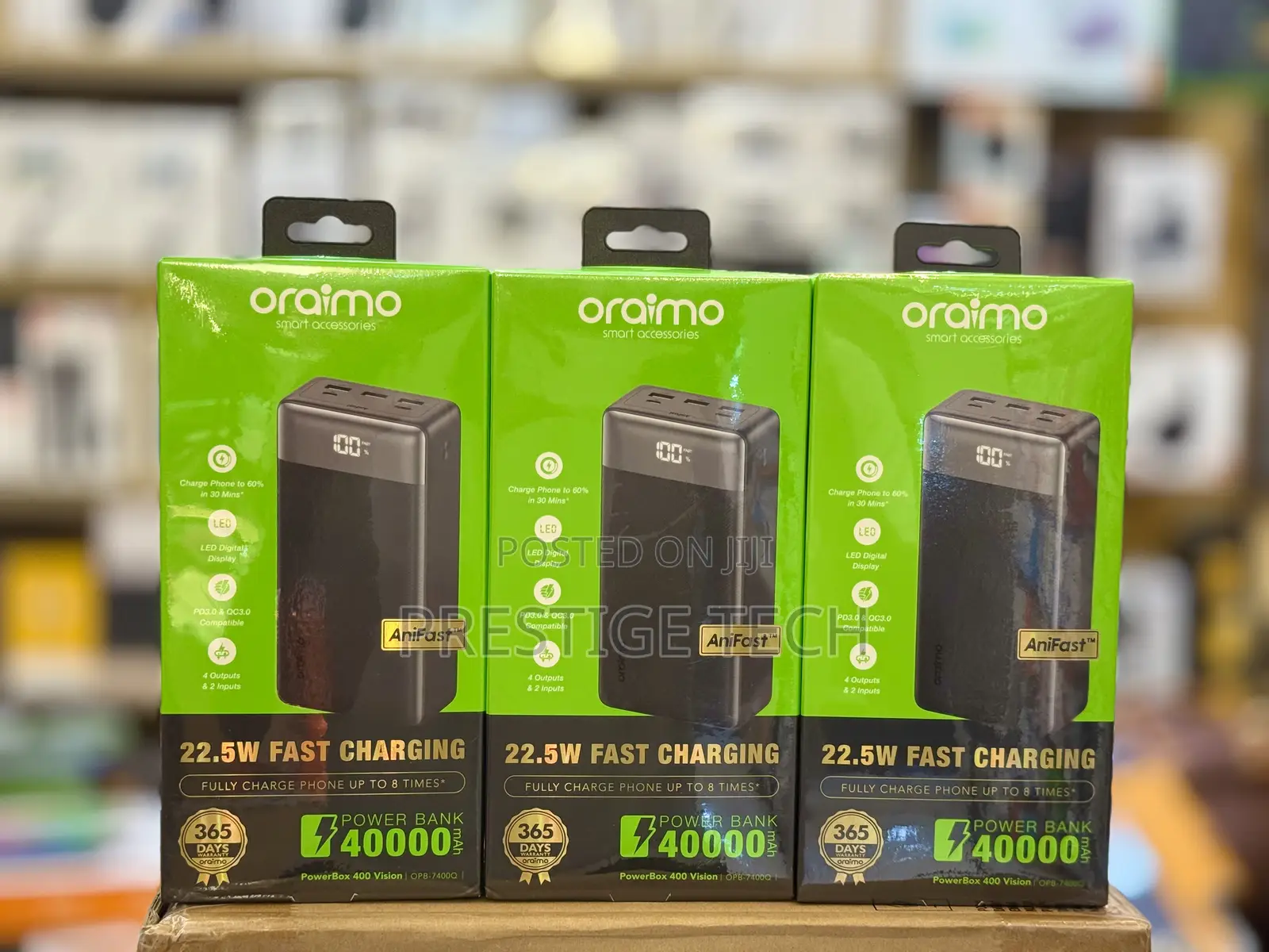 Oraimo 40000mah Power Bank Powerbox 400 22.5w Powerbank