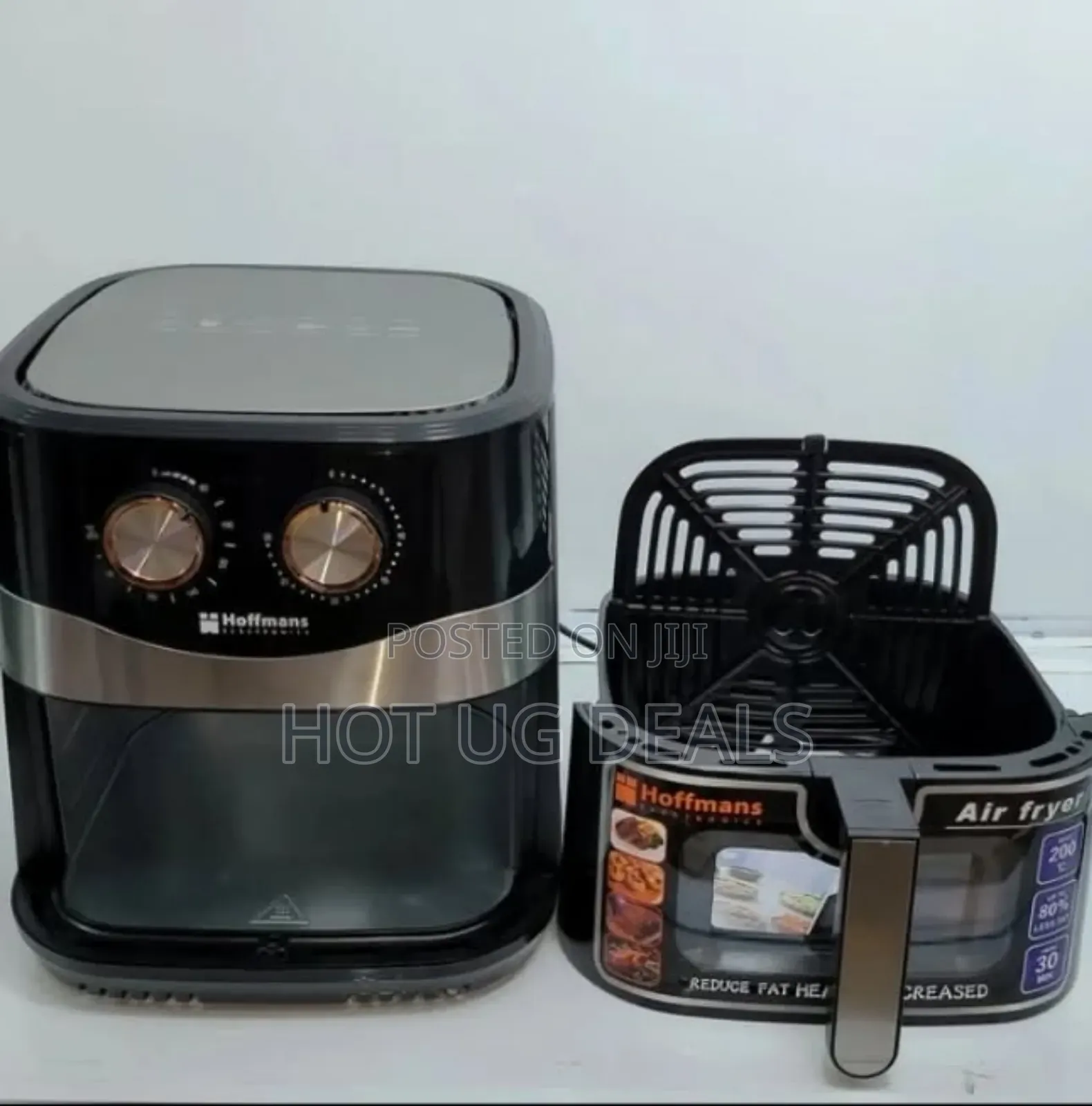Hoffmans 10 Liters / 10l Air Fryer Hm 778 - Black