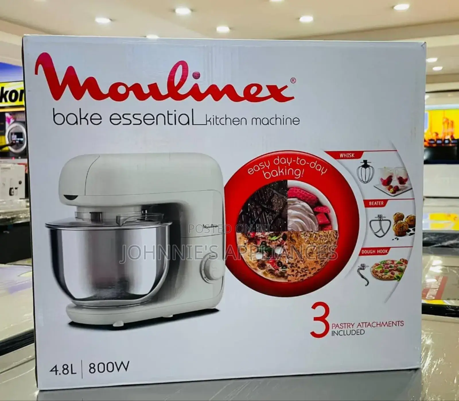 Moulinex Electric Commercial Stand Mixer 4.8l