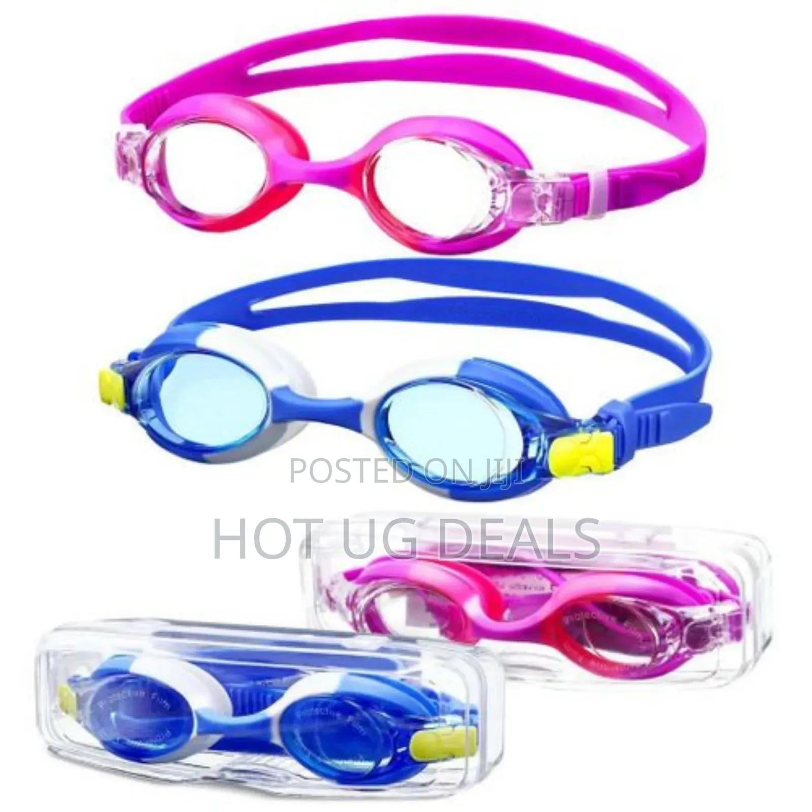 Children's Anti-fog Swimming Goggles Ages 3-12 Waterproof Clear Vision