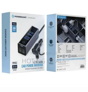 Powerology 2ac Universal 300w Socket Car Power Inverter Pd 36w