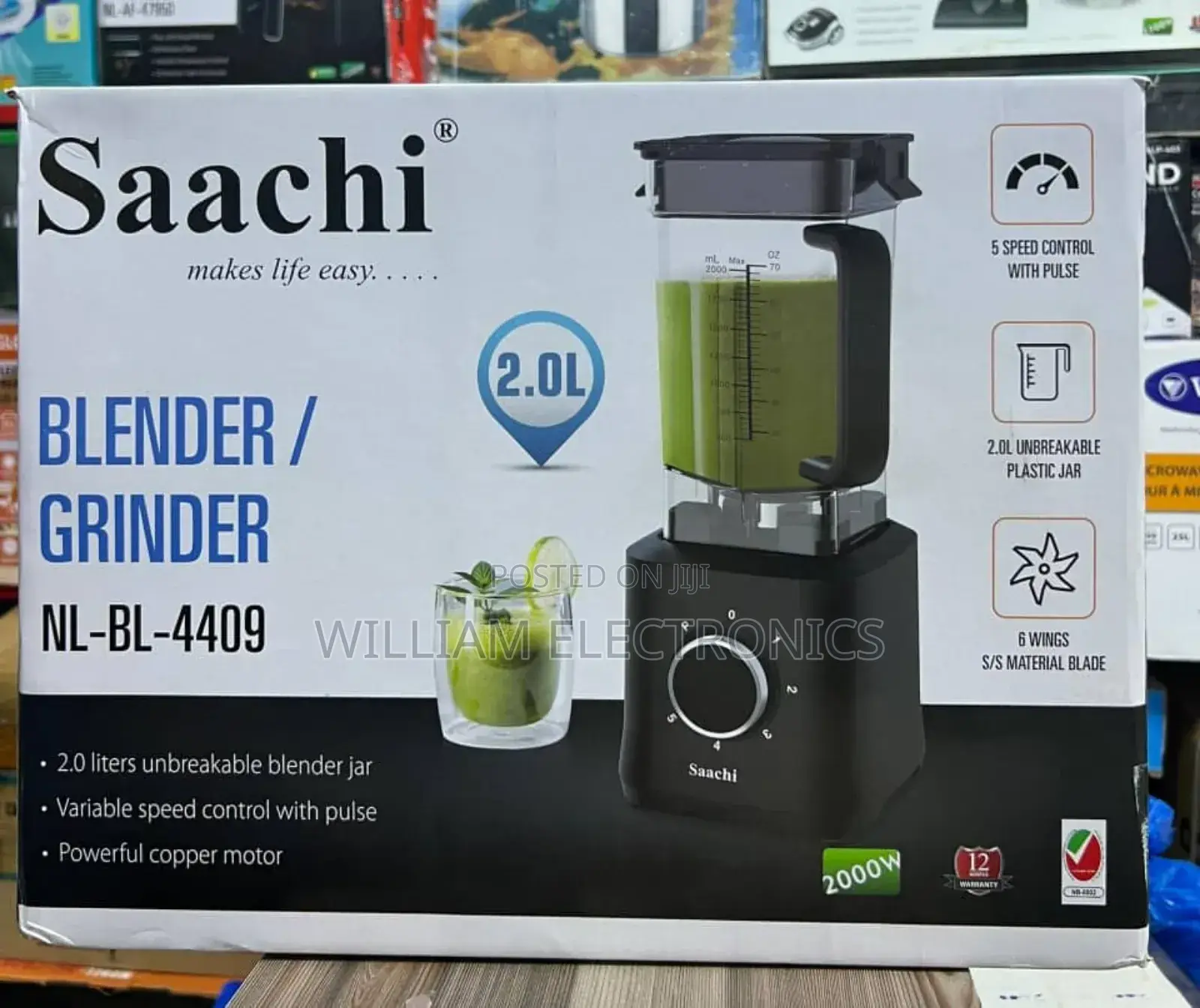 Saachi Blender/Grinder Nl-Bl-4409