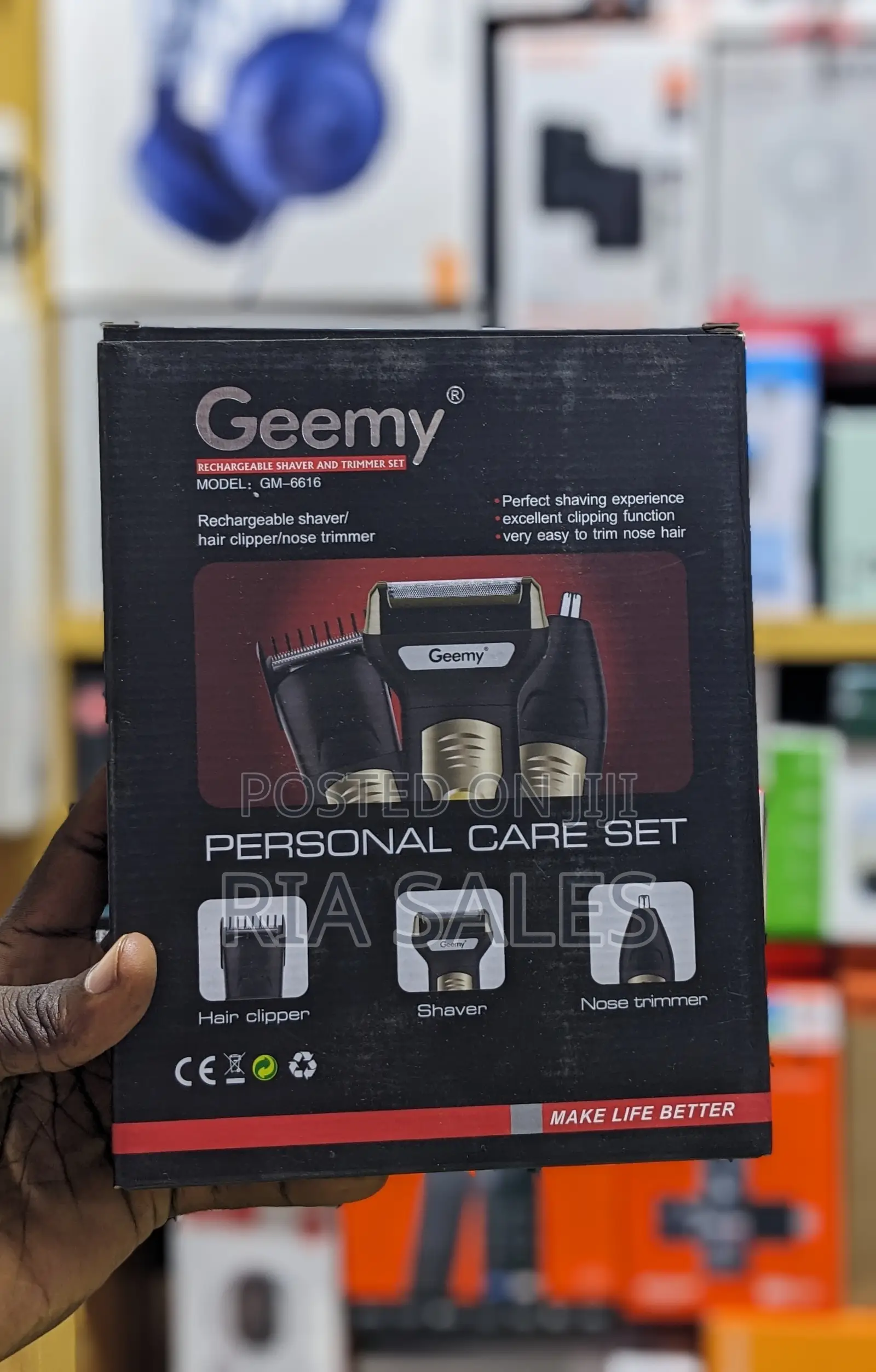 Geemy 3 in 1 Rechargeable Shaver and Trimmer