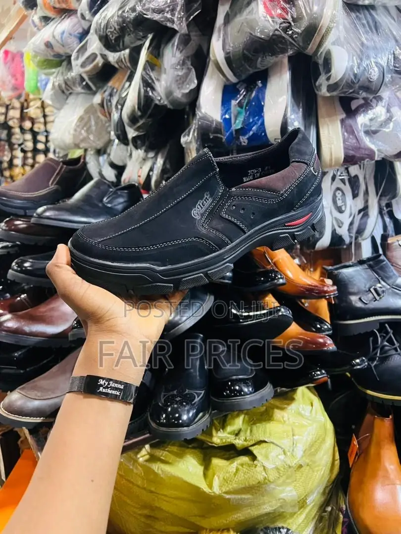 Gentle Casual Polishable Shoes Black Brown