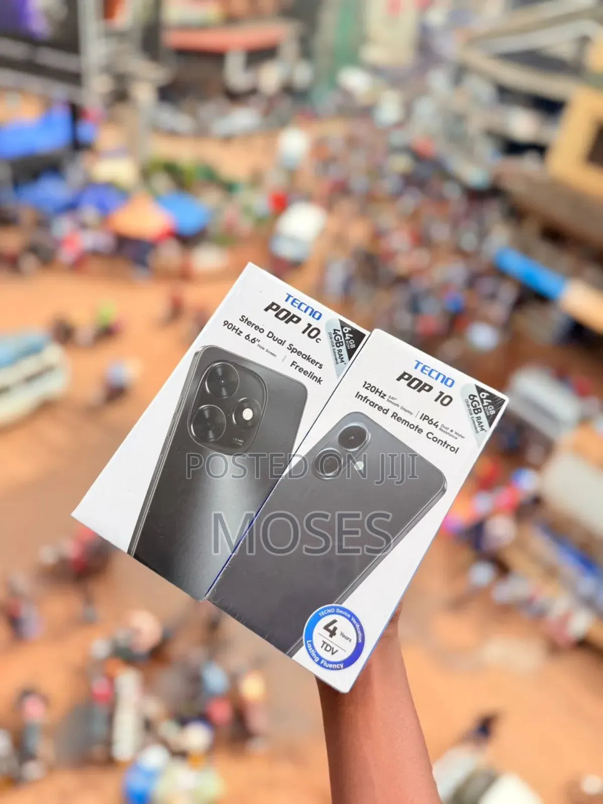 New Tecno Pop 10C 64 GB Black