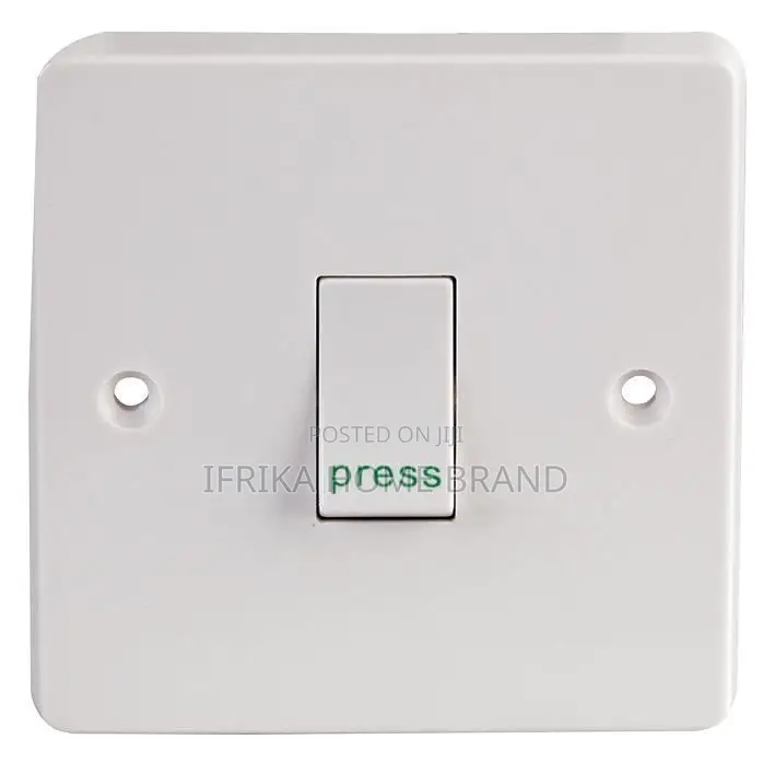 10a Single Pole, 1 Gang, 2 Way Retractive Switch Press to Exit