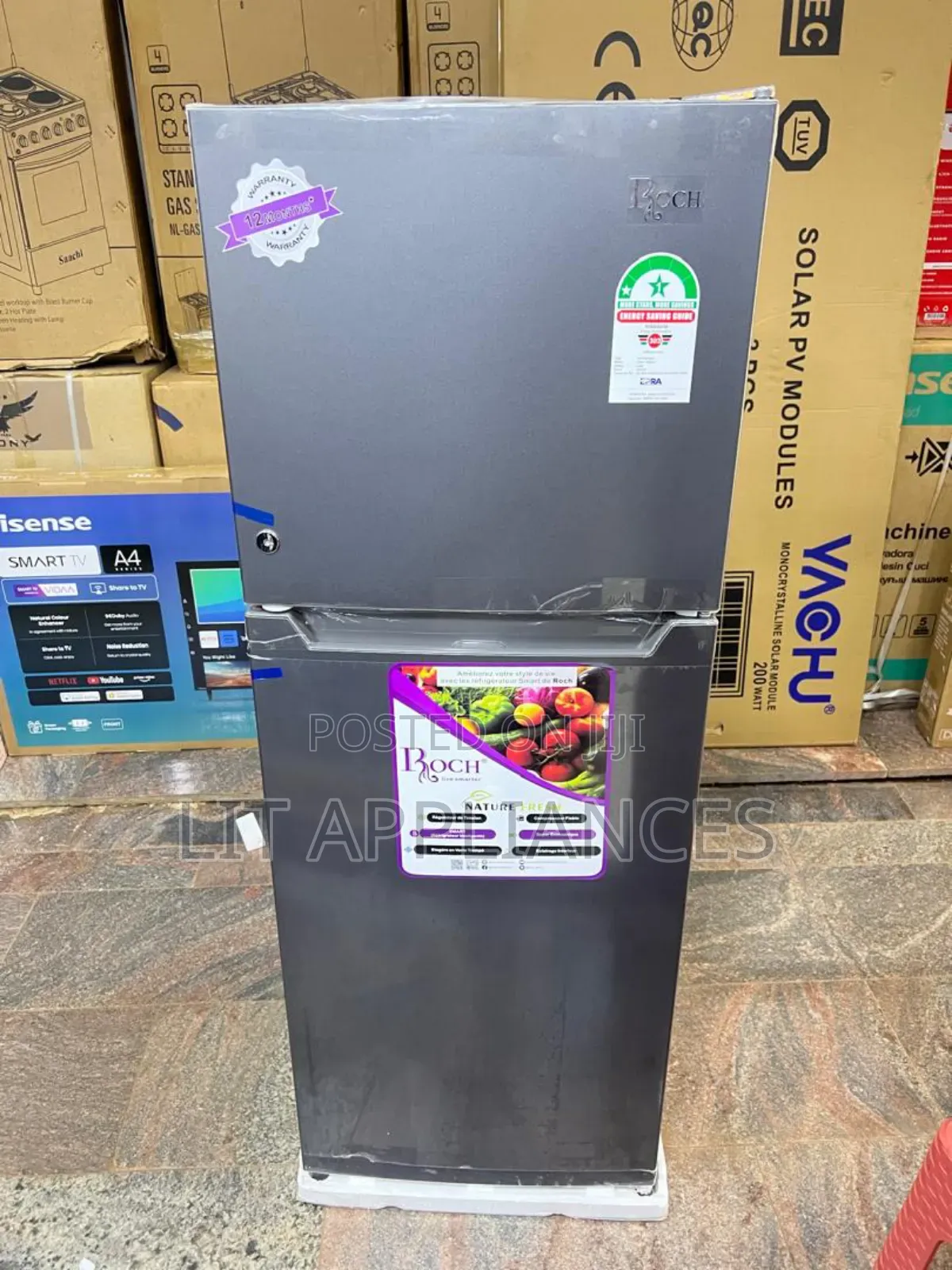 Roch 175l Double Door Fridge With Warranty and Good Quality.
