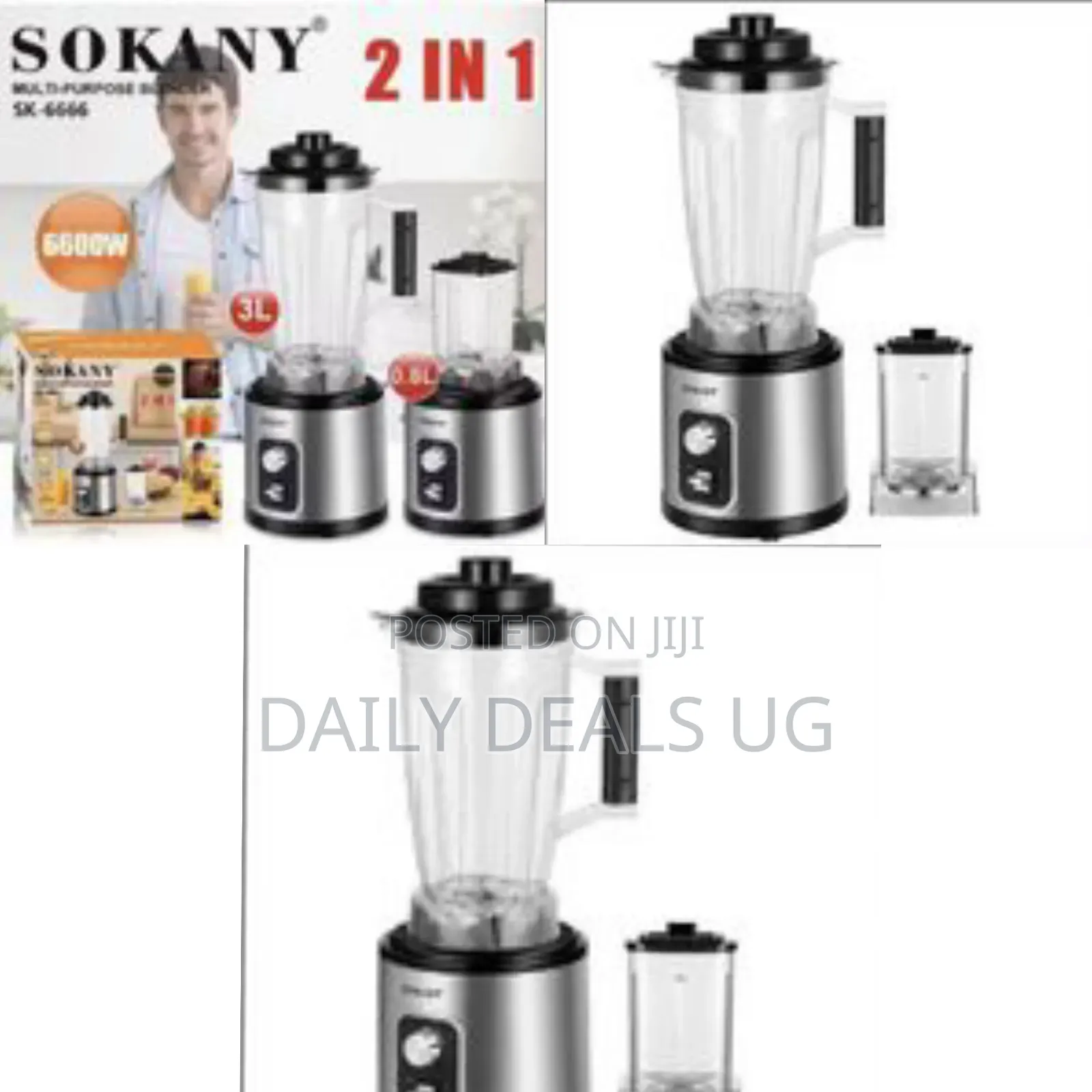 Sokany Versatile 2-in-1 Blender Grinder