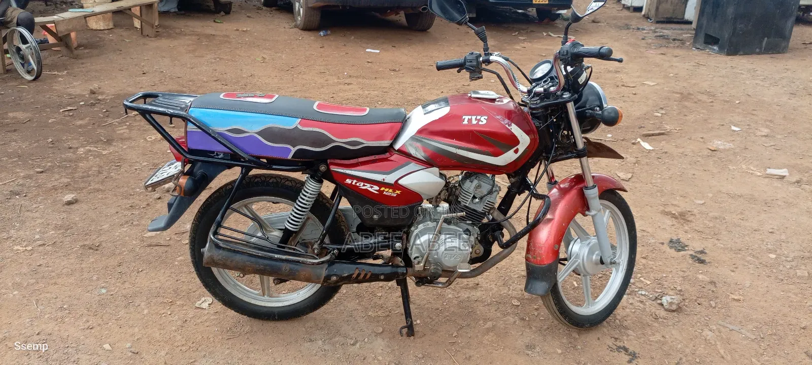 TVS HLX 125 2024 Red