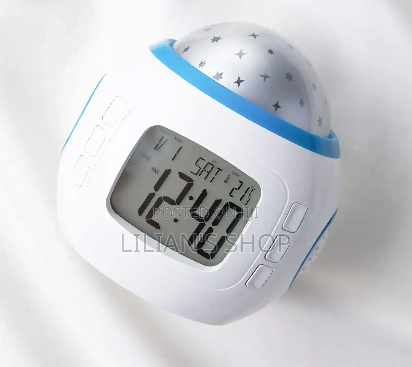 Music and Starry Sky Calendar Projection Alarm Clock