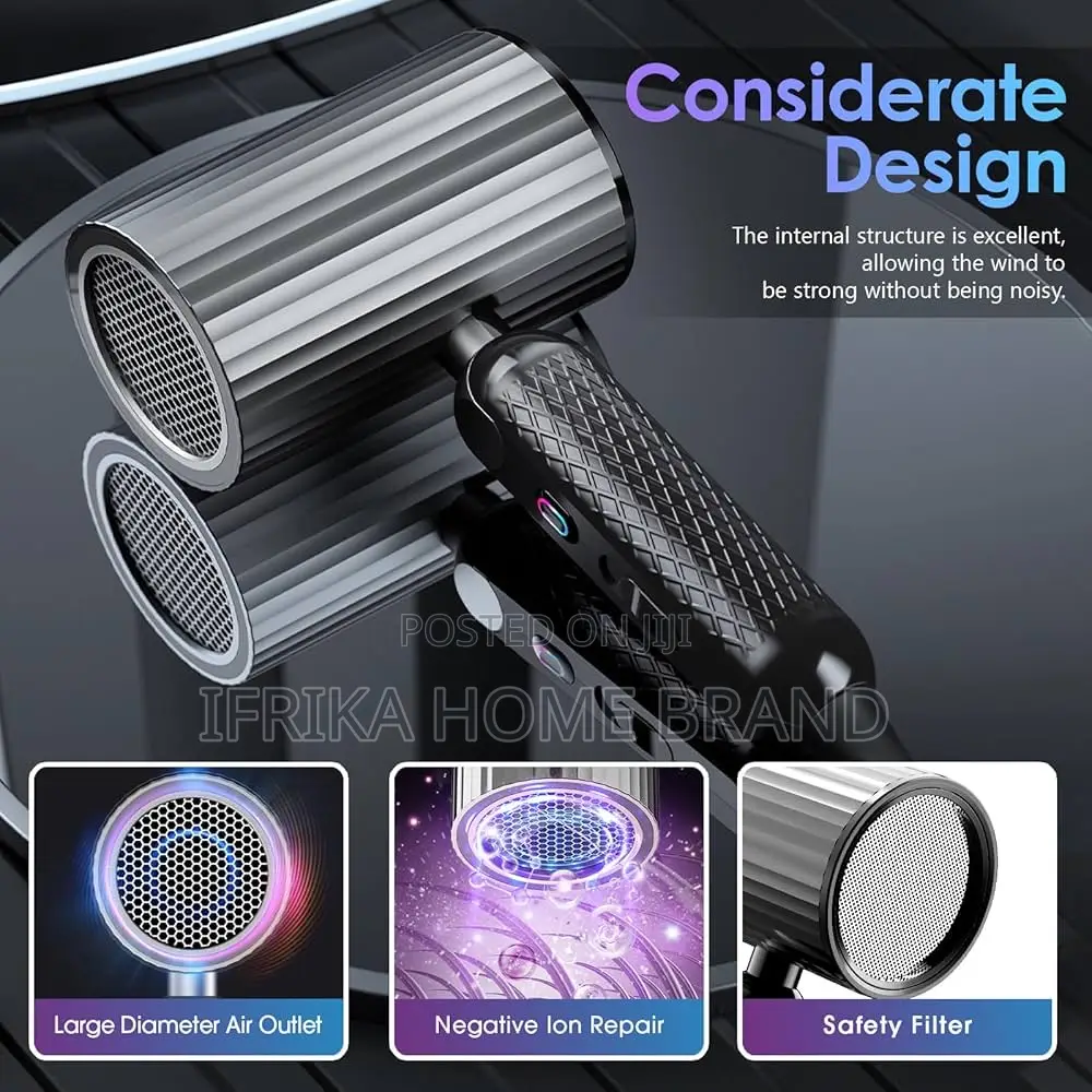 Professional 1800 Ionic Hair Dryer Foldable
