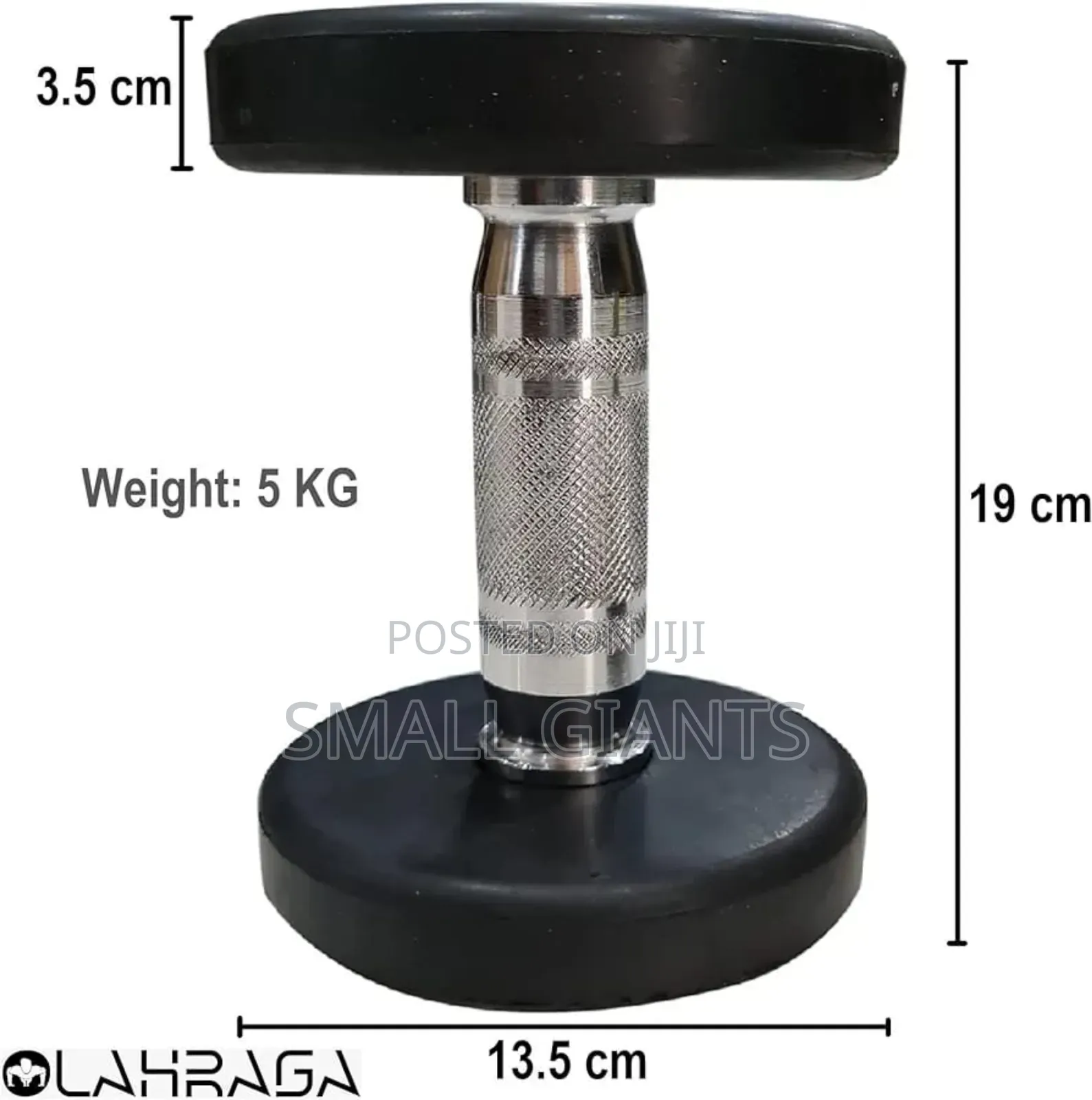 Kqiang 5 Kg Rubber-Coated Dumbbells.