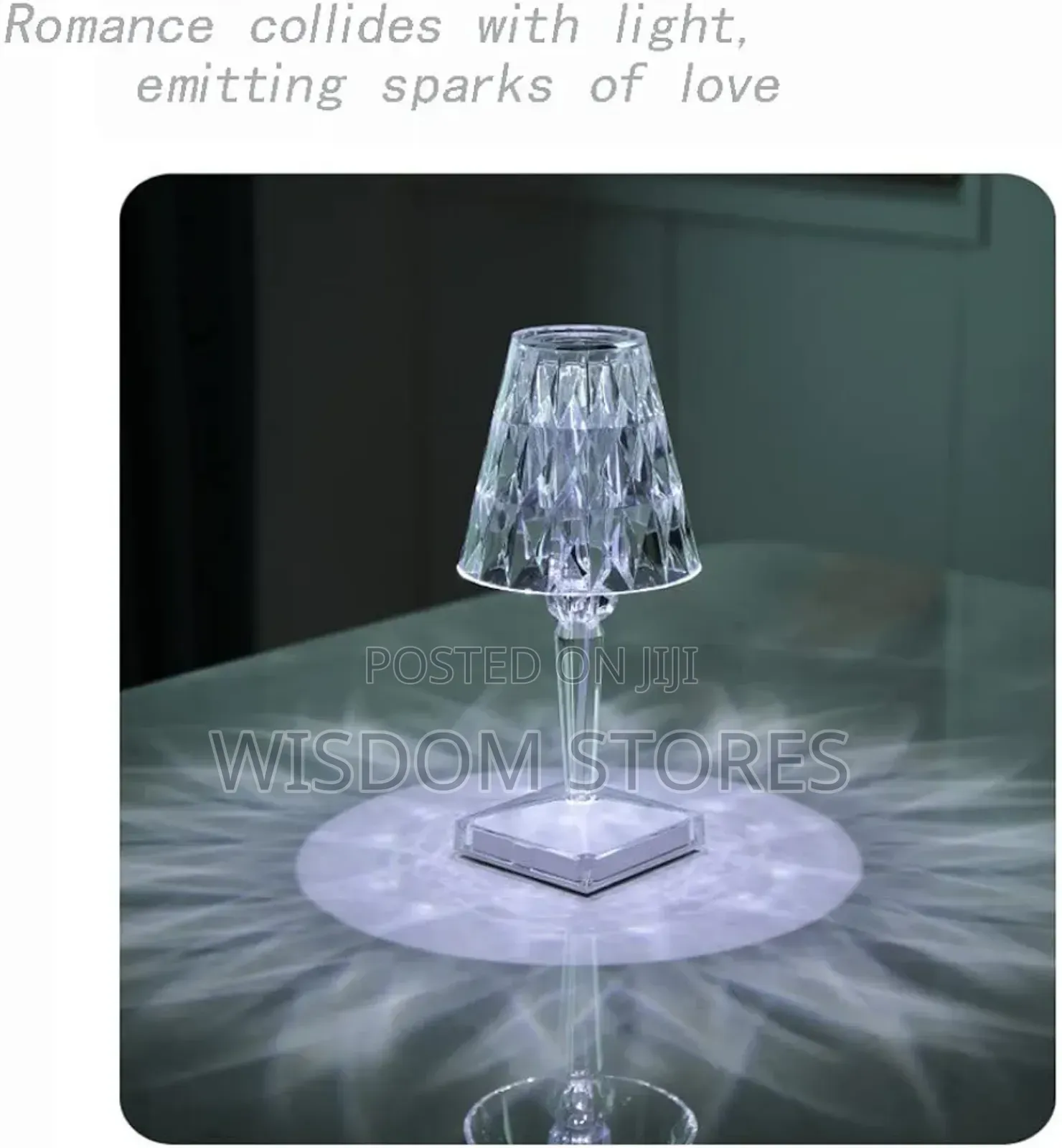 Crystal Diamond Table Lamp