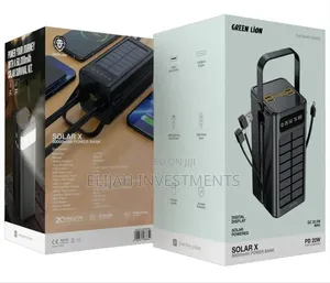 Green Lion Solar X 60000mah Power Bank Pd 20w - Black