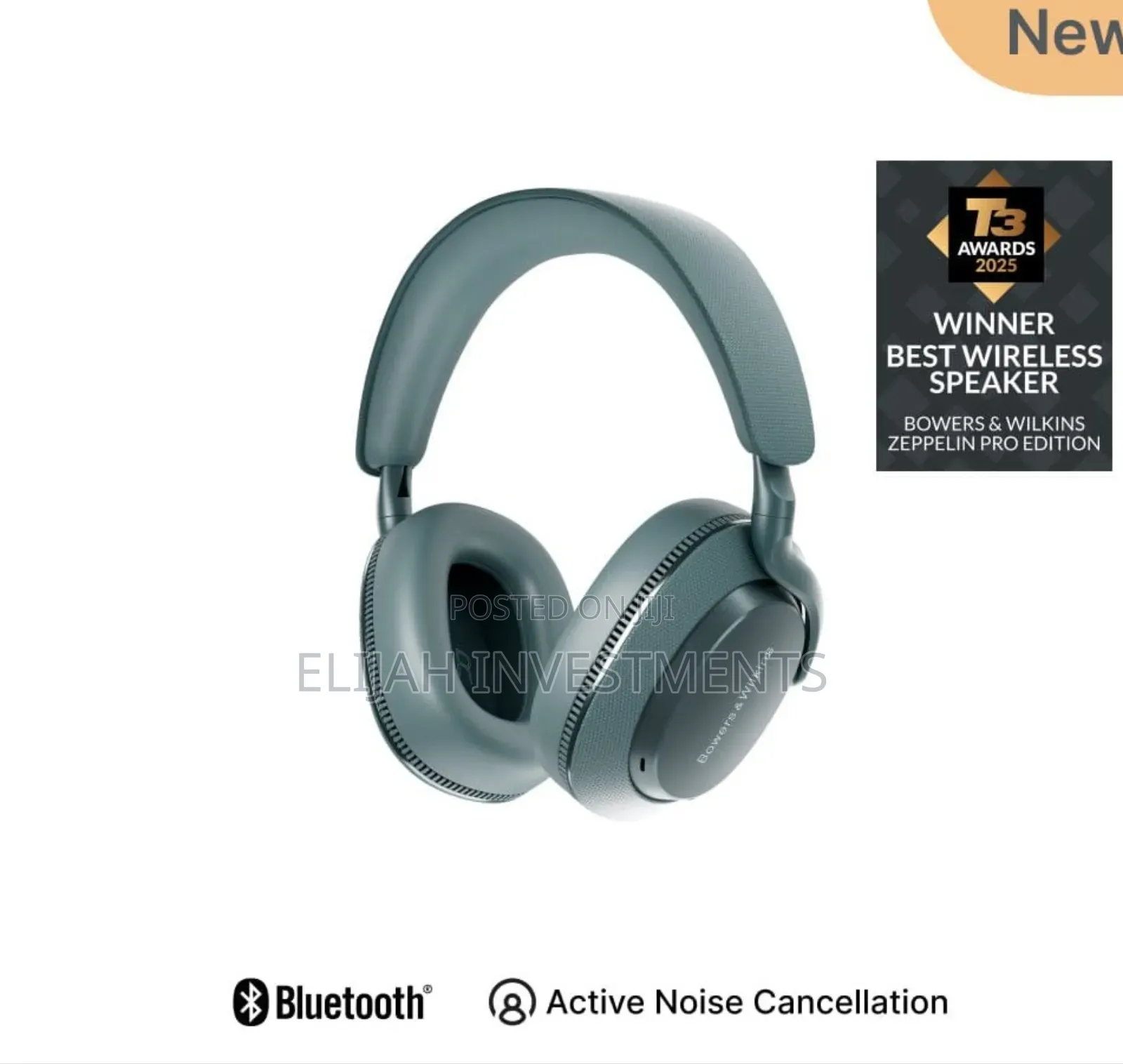 Bowers Wilkins Px7 S2e Noise-Cancelling Headphones
