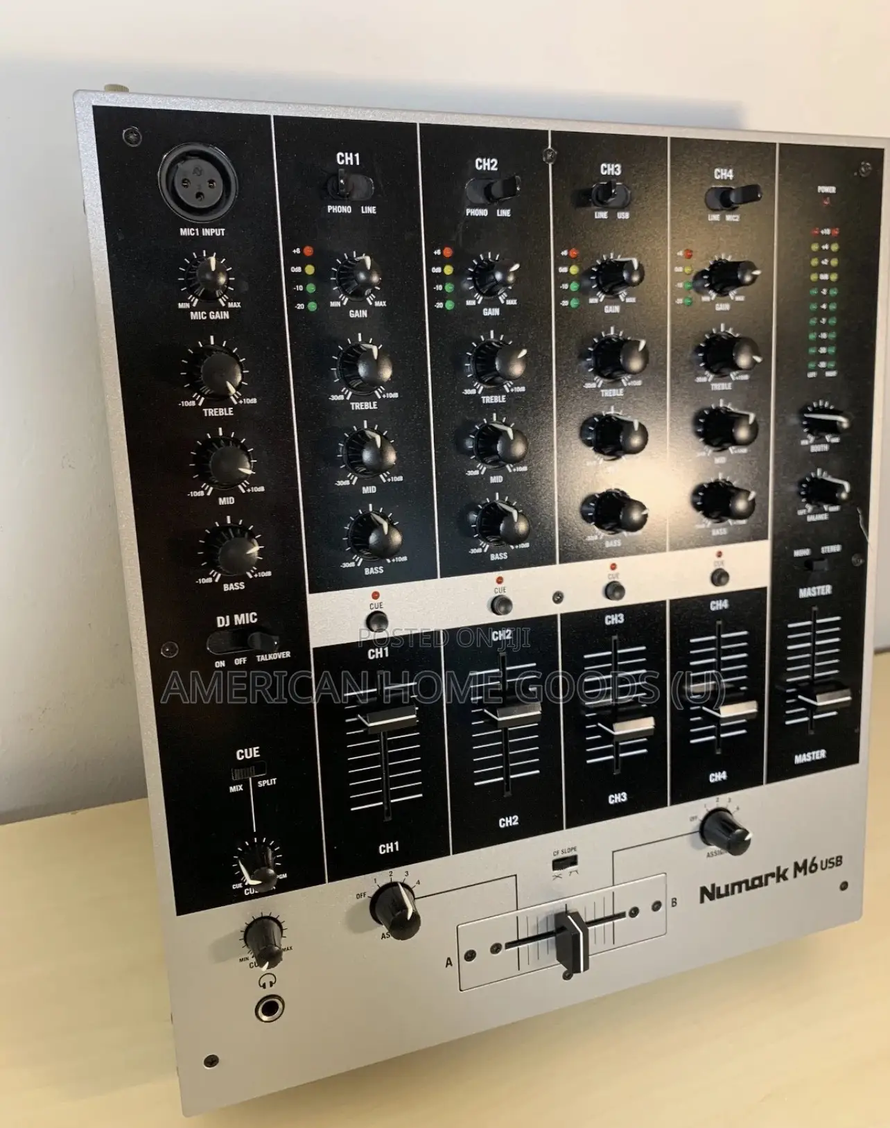 Numark M6 Usb 4 Channel Dj Mixer Silver - Nice!