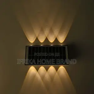 8-Led Outdoor Solar Light - Ip65 Waterproof Solar Wall Light
