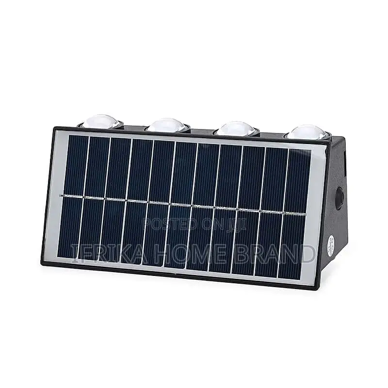 8-Led Outdoor Solar Light - Ip65 Waterproof Solar Wall Light