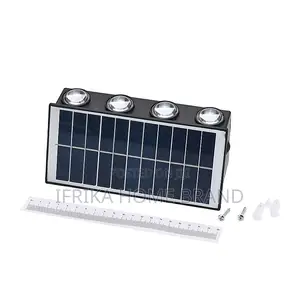 8-Led Outdoor Solar Light - Ip65 Waterproof Solar Wall Light