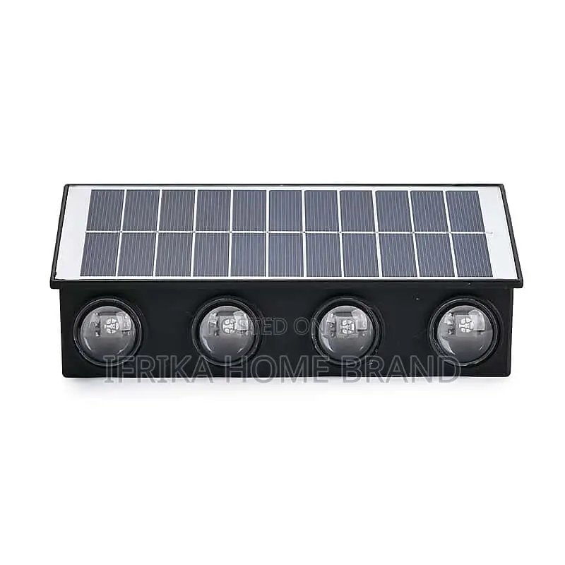 8-Led Outdoor Solar Light - Ip65 Waterproof Solar Wall Light