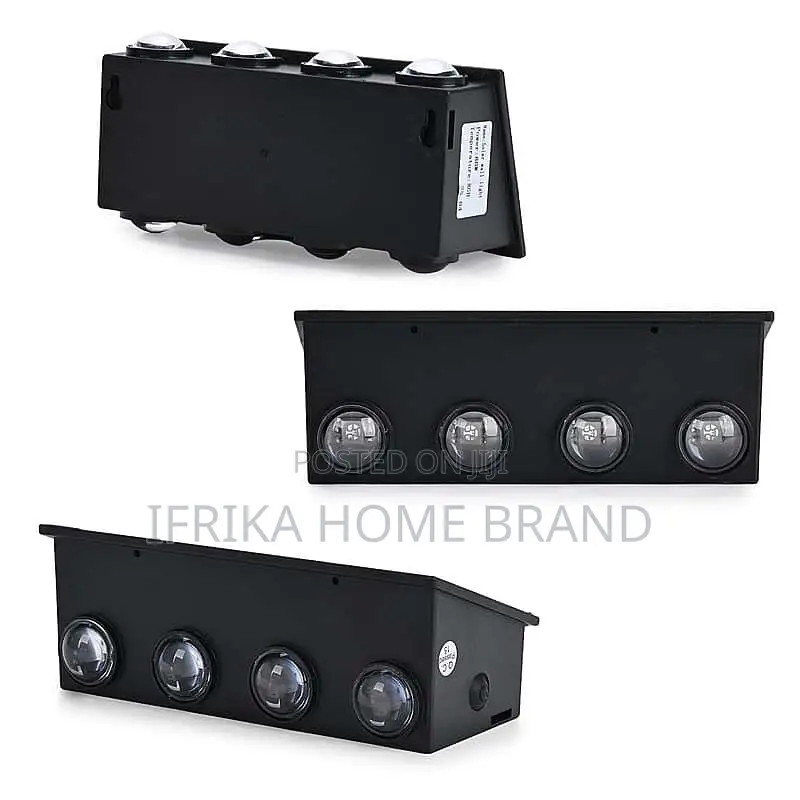 8-Led Outdoor Solar Light - Ip65 Waterproof Solar Wall Light