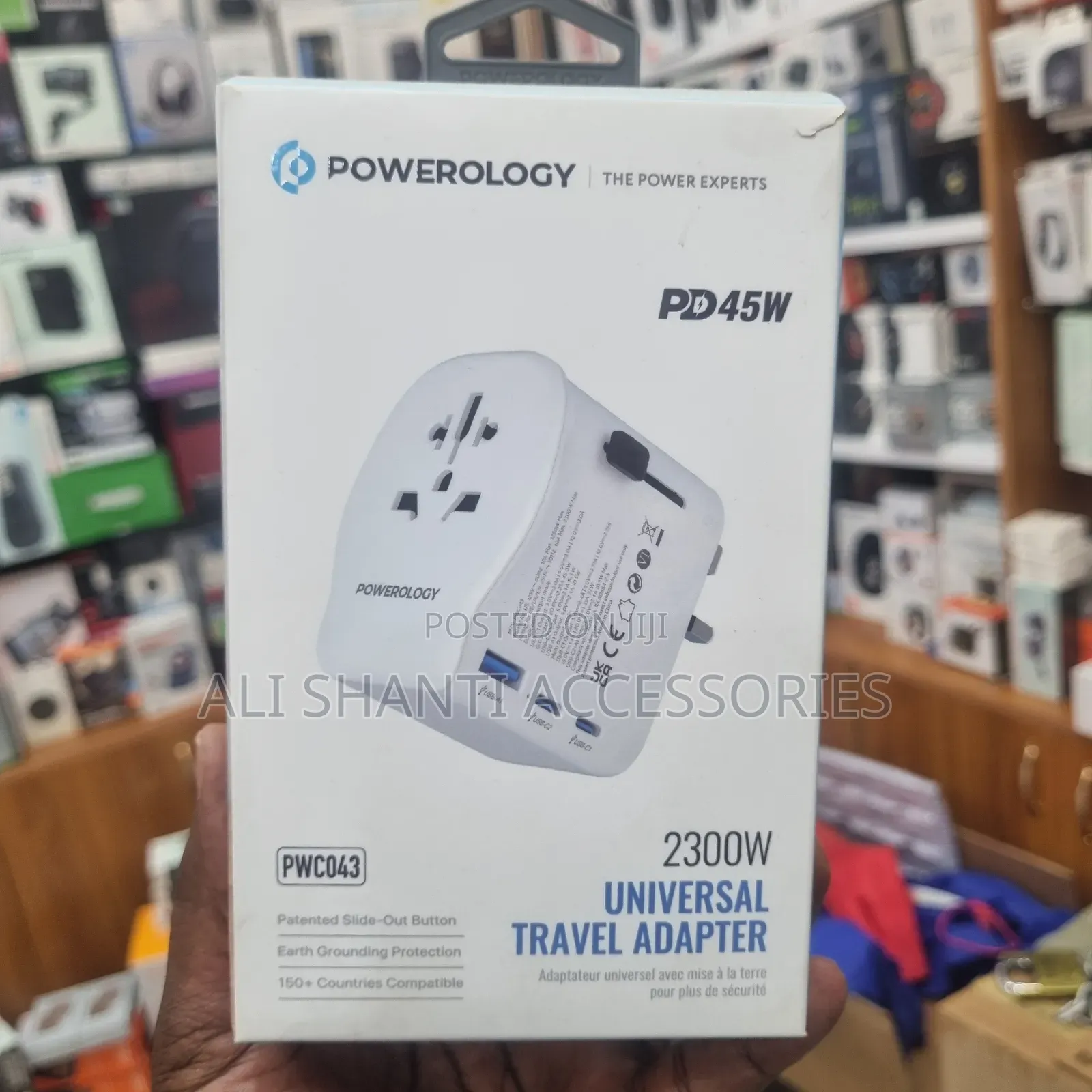 2300w Powerology Universal Travel Adapter Pd 45w