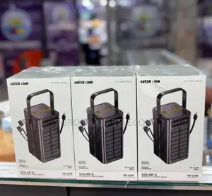Greenlion Solar X 60000mah Power Bank With an Inbuilt Solar Panel