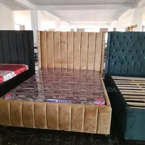 Lined 4*6 Fabric Bed in Cream Color
