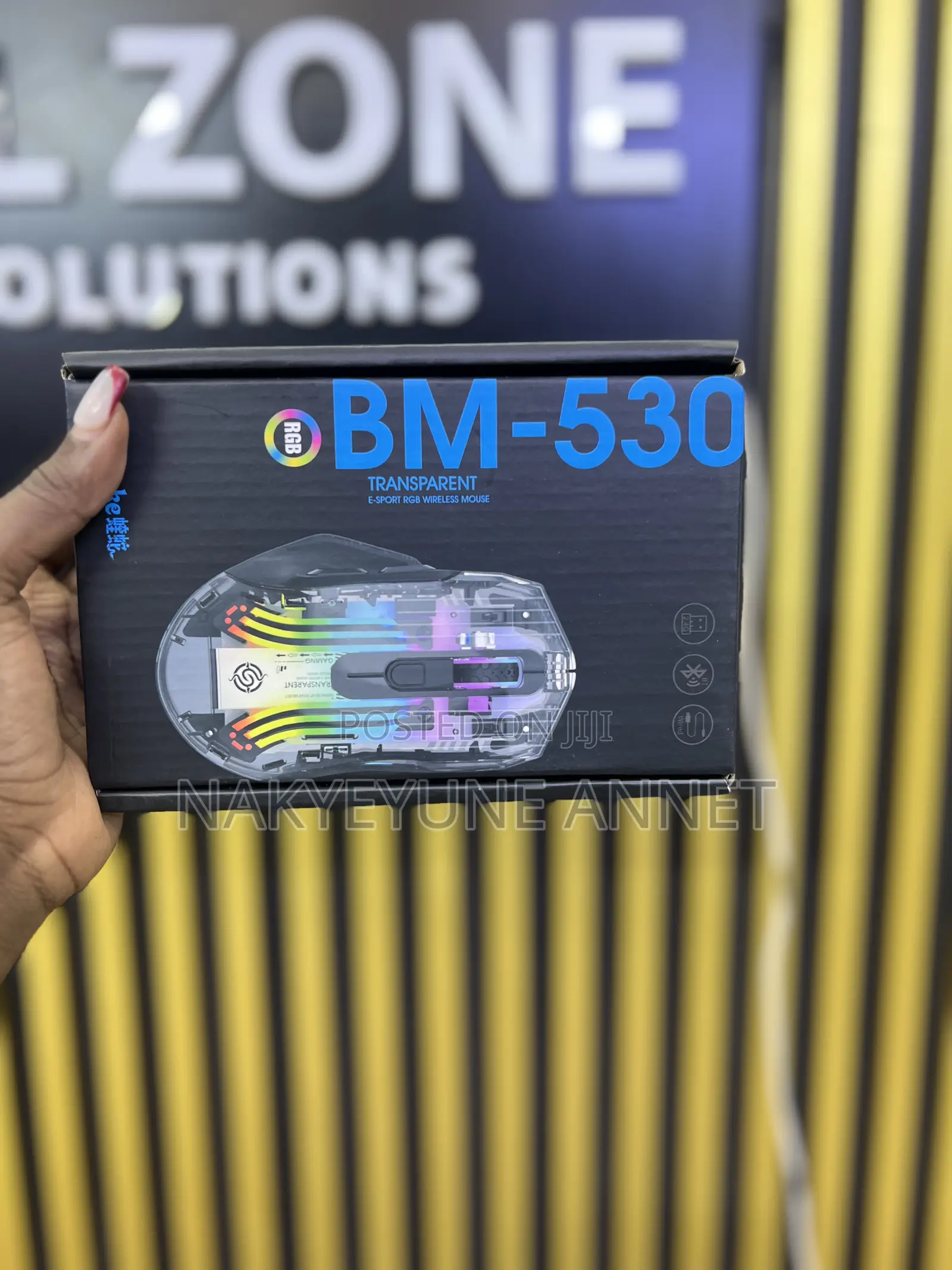 Bm-530 Transparent E-Sport RGB Wireless Mouse