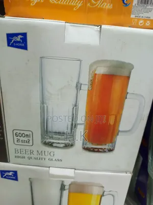 12pcs High-Quality Glass Beer Mugs.