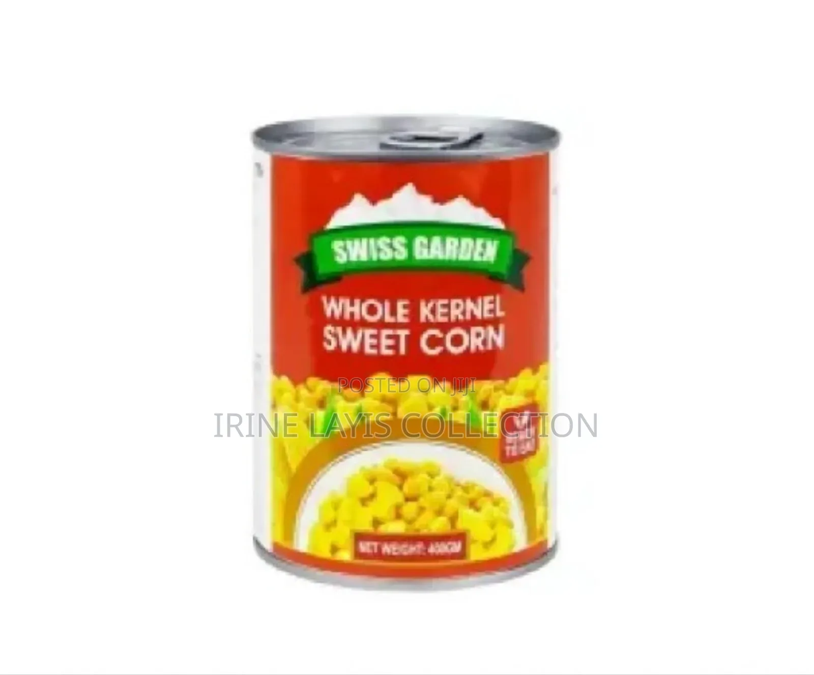 400g Green Swiss Garden Whole Kernel Sweet Corn.