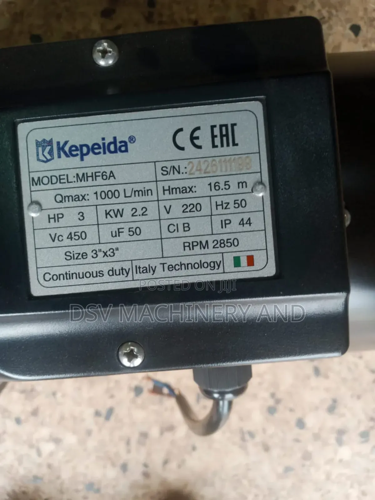 3" 3hp 1000l/Minute 2.2kw Single Phase Booster Pump
