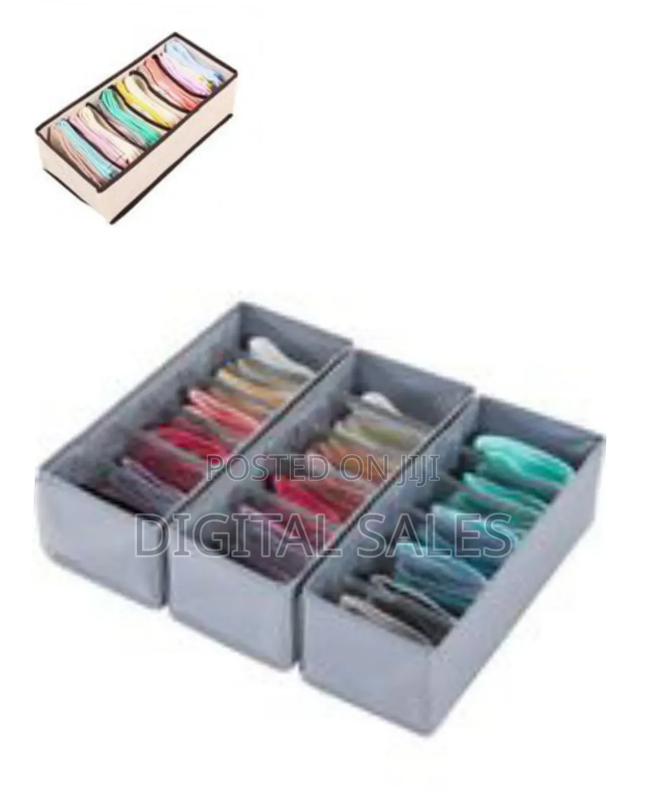 Multi-Compartment Fabric Drawer Organizer