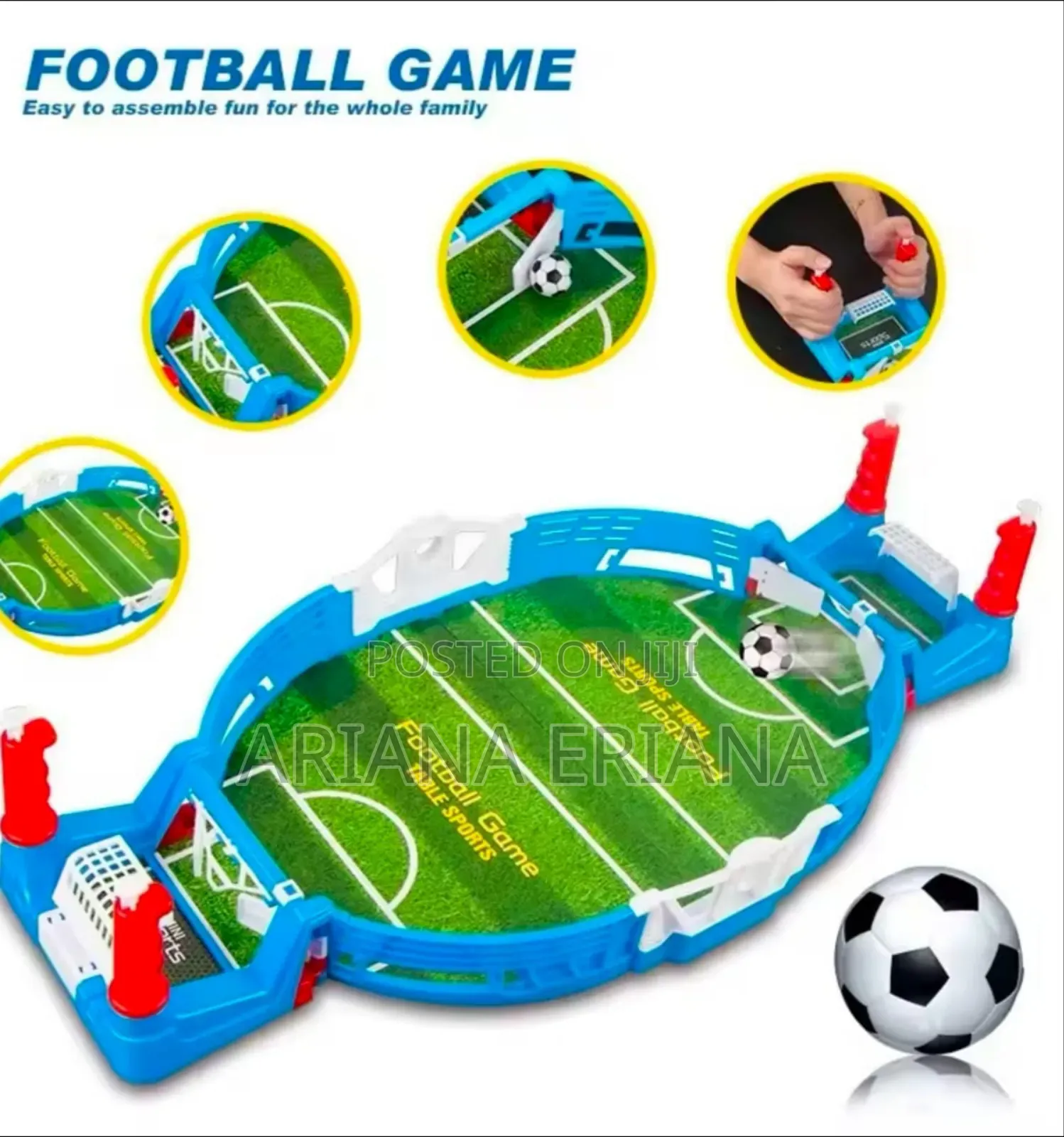 Mini Baby-Foot De Table M.Y 41x23cm - Jeu De Football à 12 Joueurs Pour Enfants Et Adultes - Cadeau Sportif En Bois