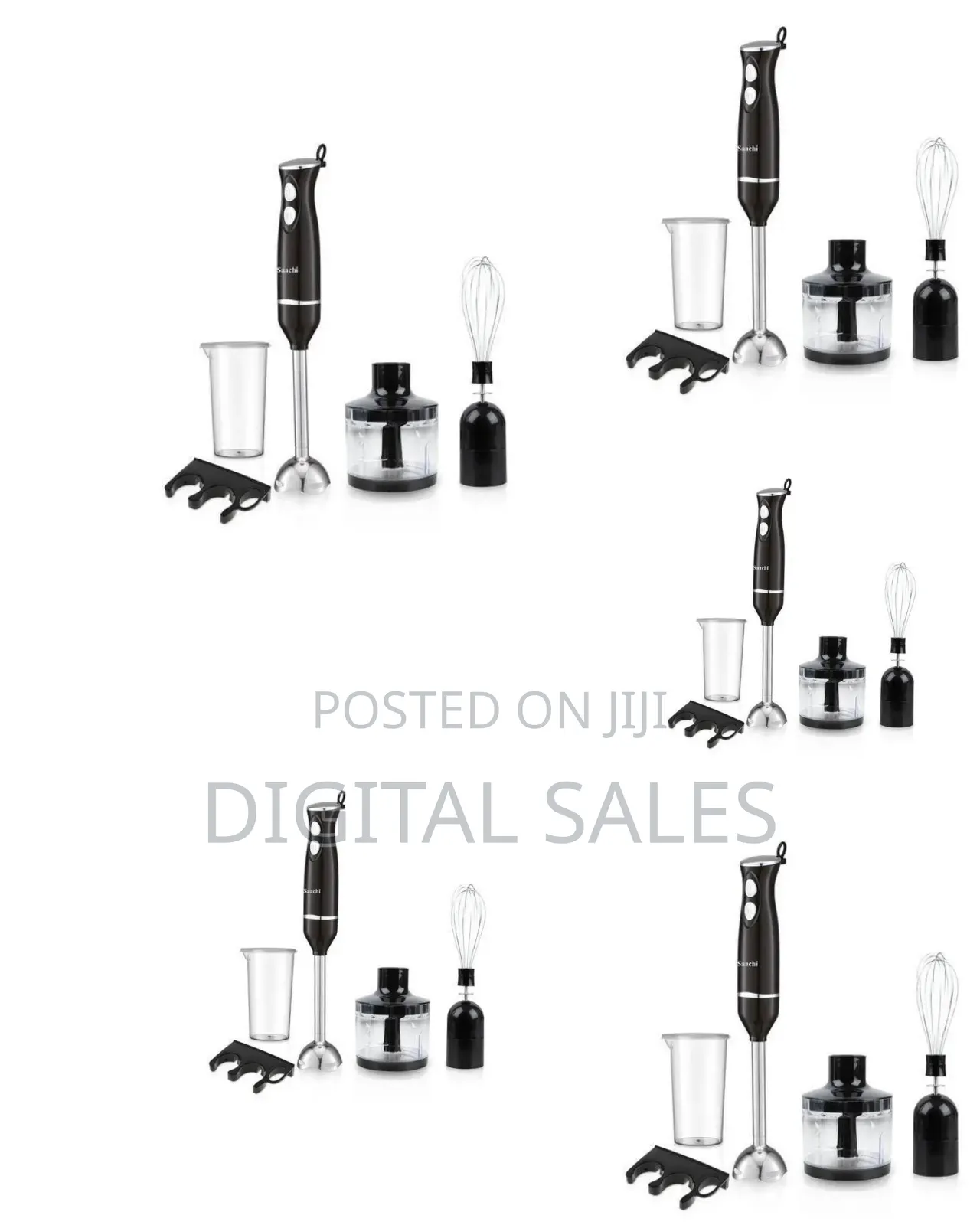 Saachi 4 in 1 Hand Blender With Dough Mixers and Vegetable