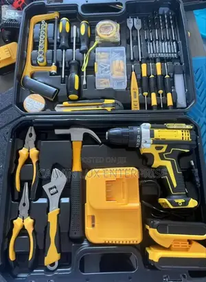 Cordless Drill Complete Home Tool Box