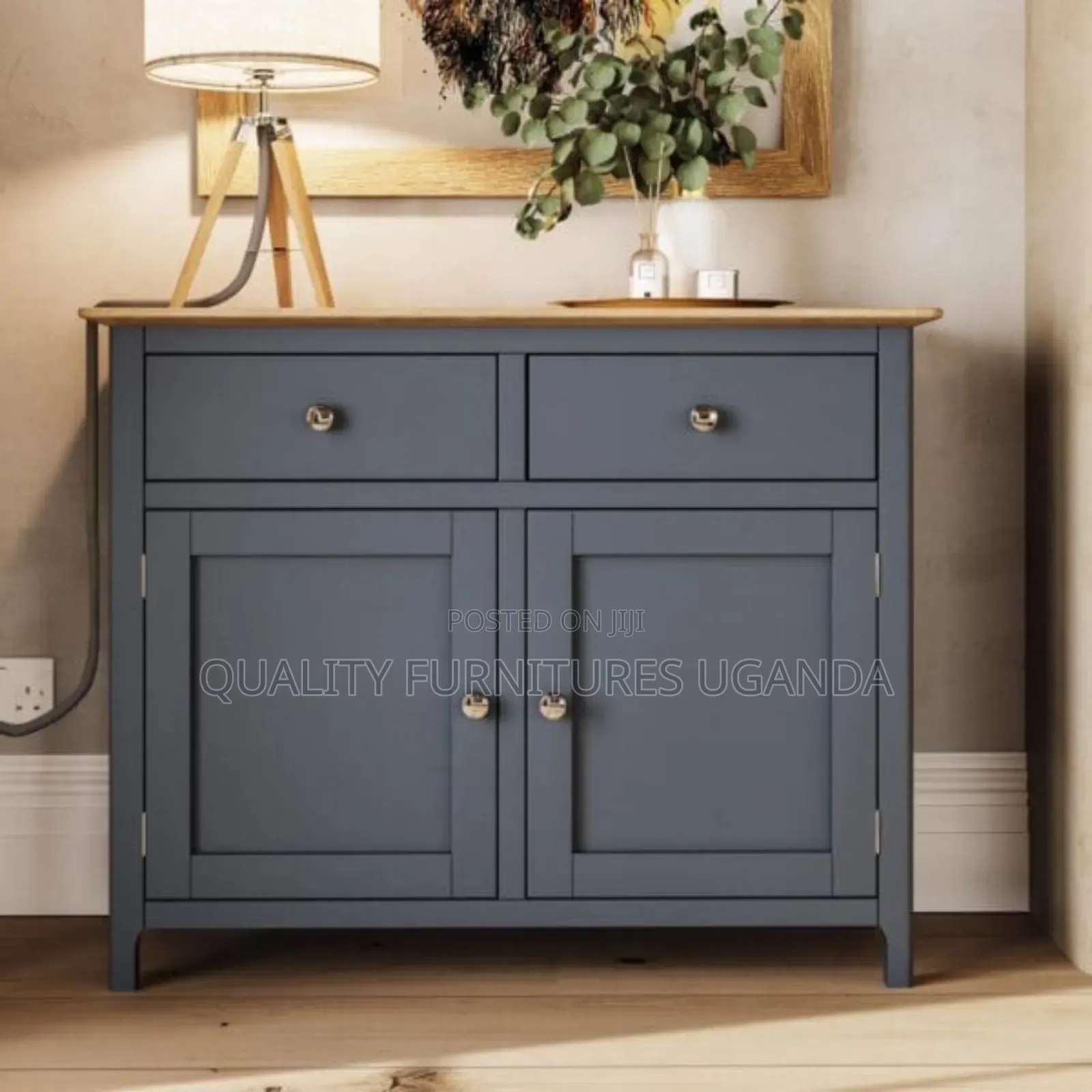 Dark Blue Small Side Board