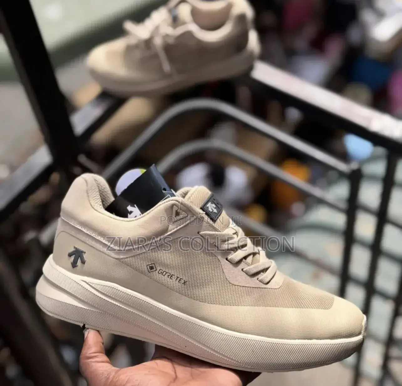Descente Dualis City Commuter Gore-tex Shoe In Beige Color