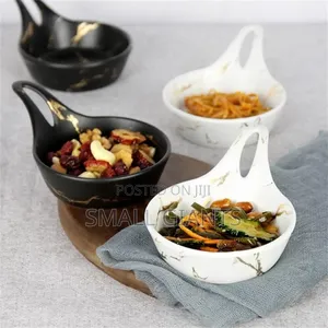 6pcs Small Round Soup Dessert Plates