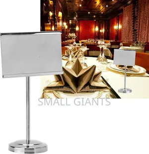 Stainless Steel Table Number Holder.