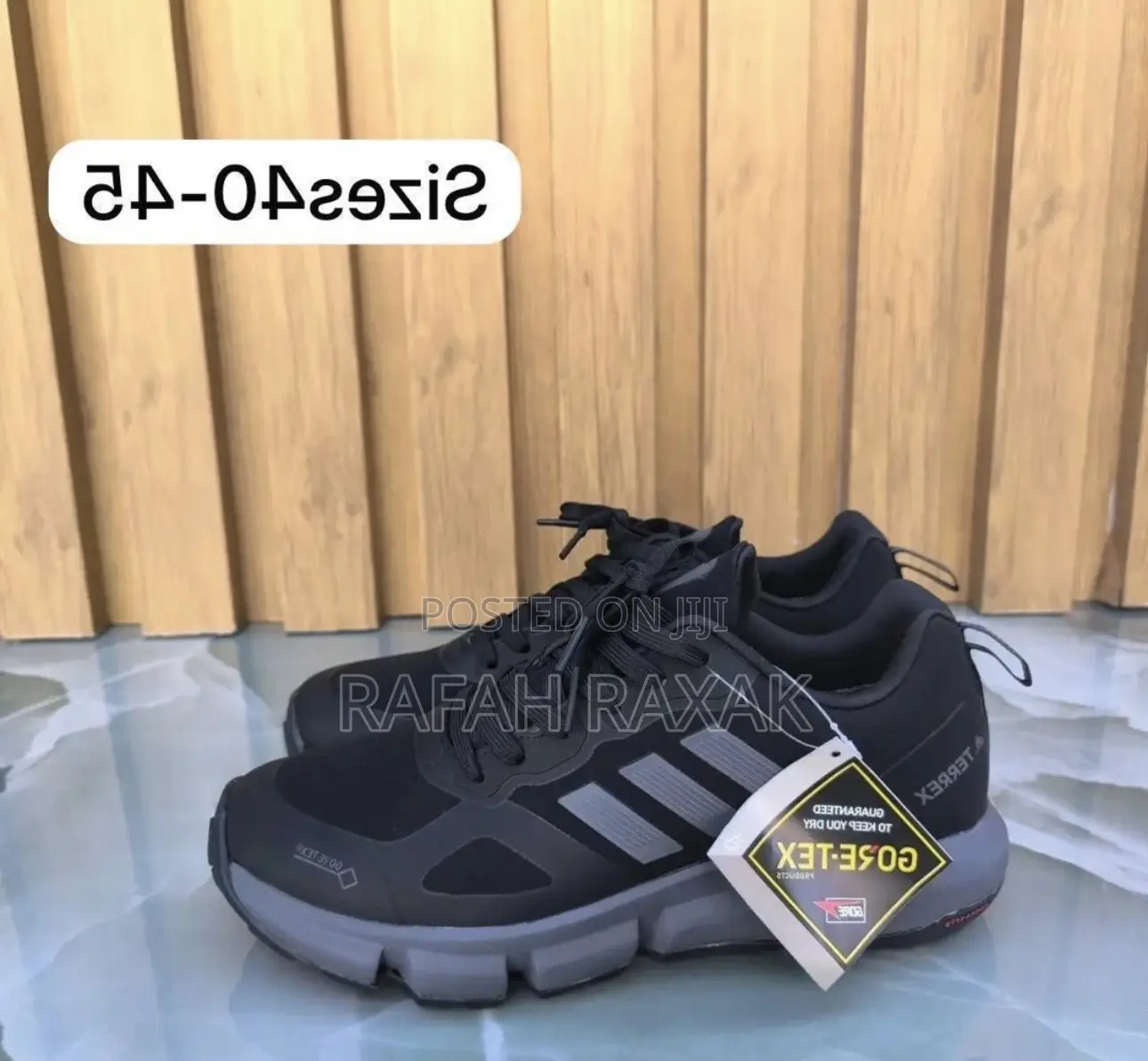Men’S Black Adidas Terrex Gore-tex Hiking Shoes