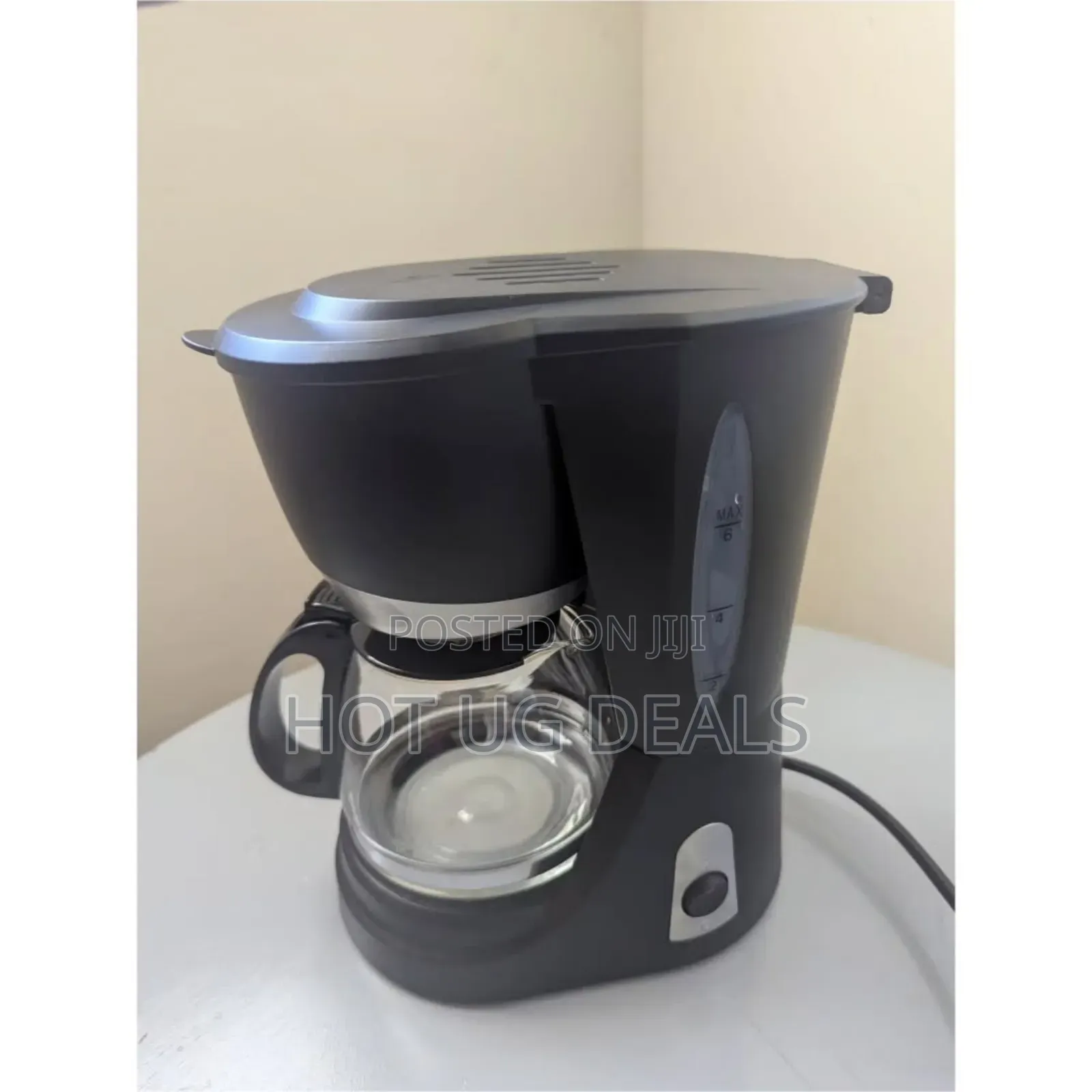 Hoffmans 12 Cups Electric Coffee Maker Machine 1.5 Litres - Black