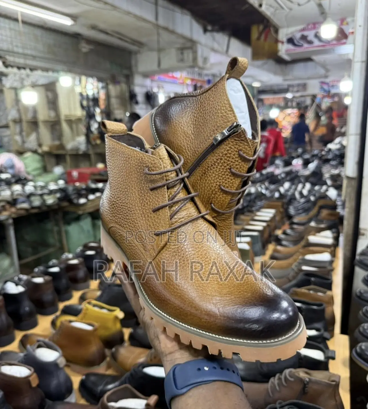 Men’S Brown Timberland Premium Leather Boots
