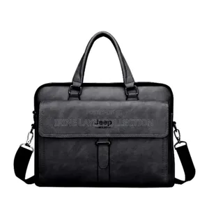 Men's Jeep Leather Shoulder Business Bags