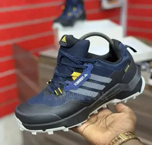 Men’S Blue/Black Adidas Terrex Ax4 Gtx Hiking Shoes
