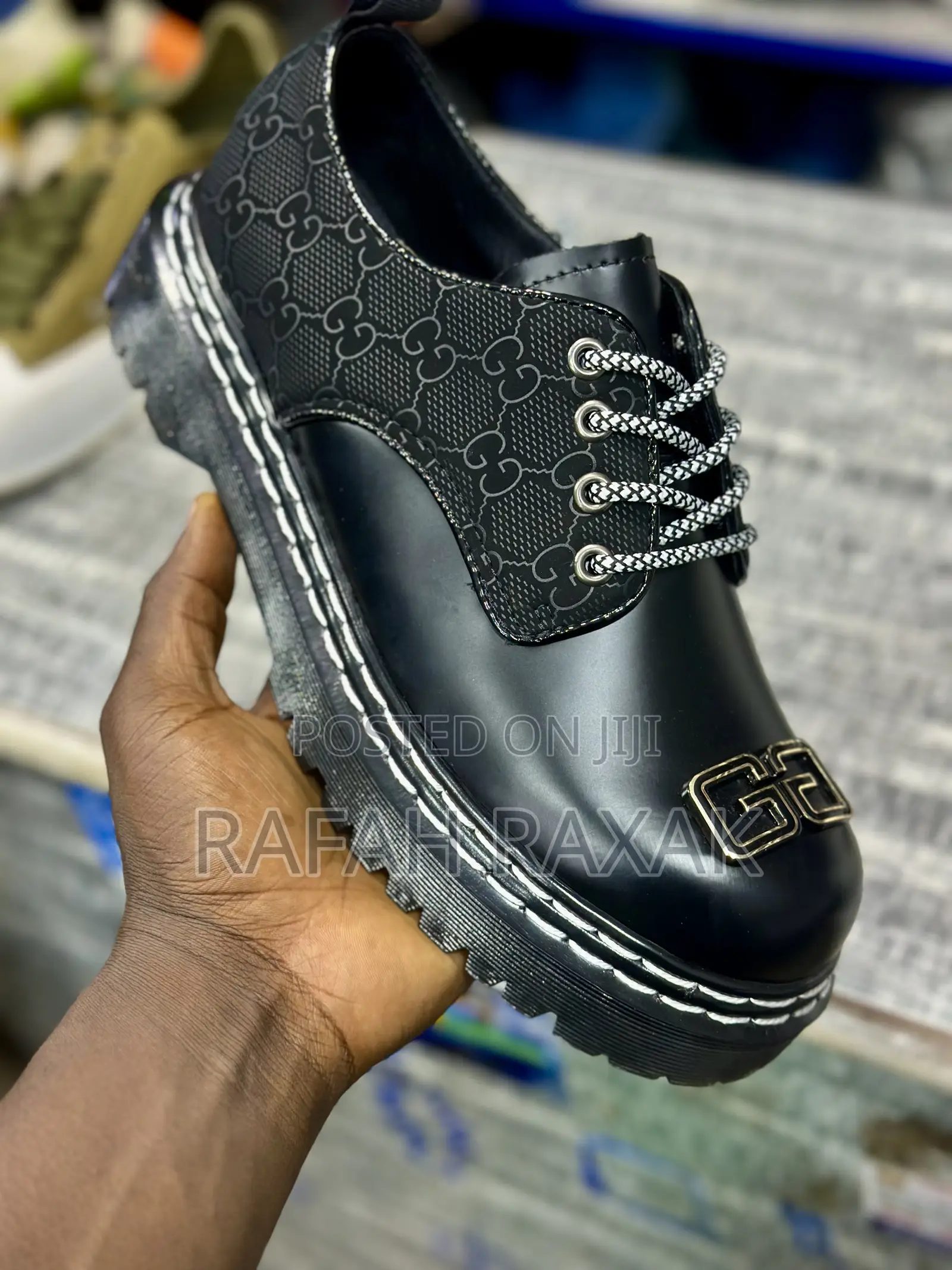 Original Men’S Luxury Gucci Dr.Martens Single Sole Oxford Shoe