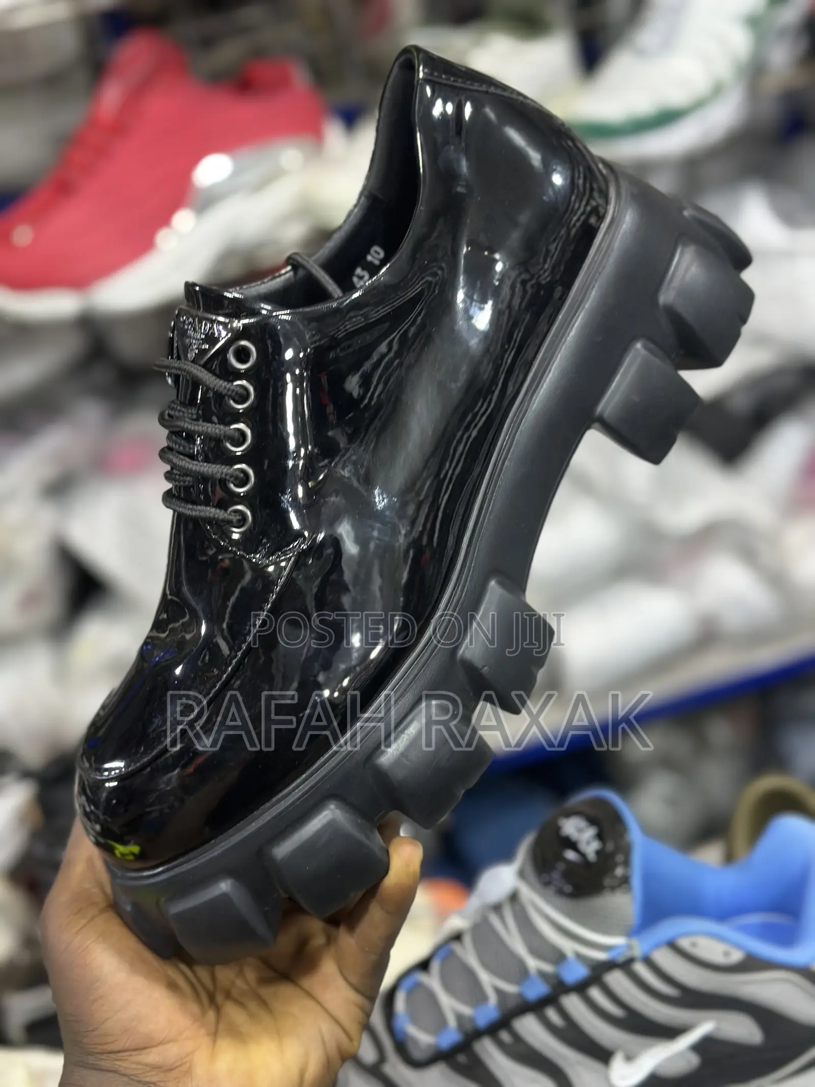 Original Men’S Luxury Big Sole Prada Lace Up Oxford Shoes