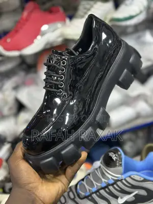 Original Men’S Luxury Big Sole Prada Lace Up Oxford Shoes